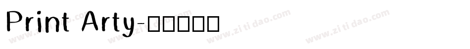 Print Arty字体转换